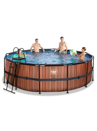 Каркасний басейн із накриттям EXIT "Дерево" 450х122 см